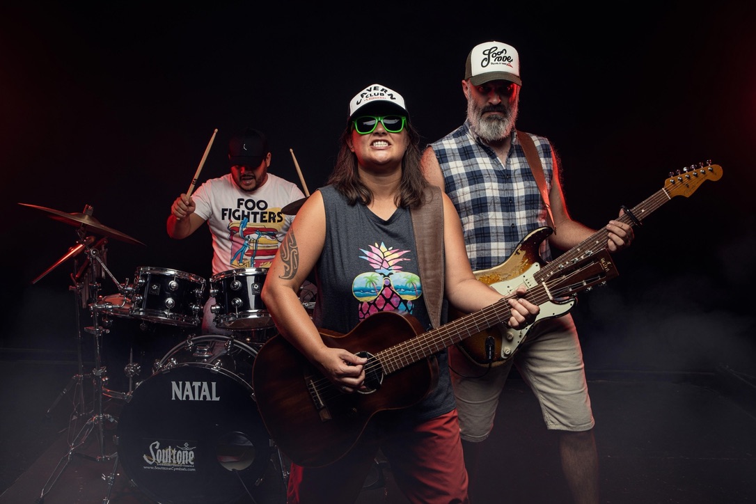 The Free Roaming Animals with guitars and drums